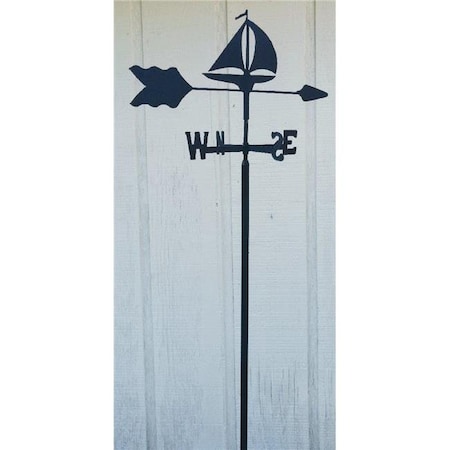 The Lazy Scroll The Lazy Scroll sailin Sailboat Garden Mount Weathervane sailin